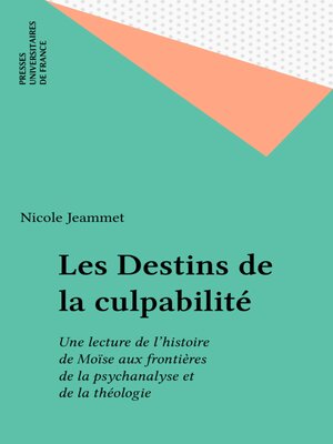 cover image of Les Destins de la culpabilité